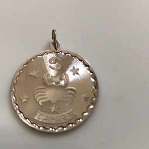 COPY - Cancer Horoscope/zodiac sterling pendant